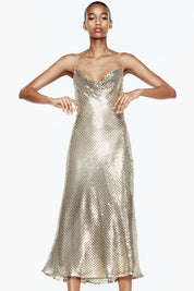 ALVARA MAXI DRESS - GOLD