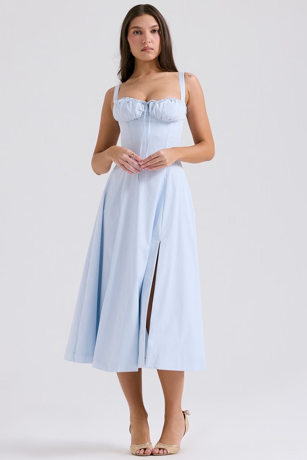 DAHLIA MIDI DRESS - BLUE