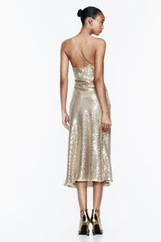 ALVARA MAXI DRESS - GOLD