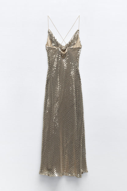 ALVARA MAXI DRESS - GOLD