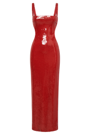 ERIS MAXI DRESS - RED