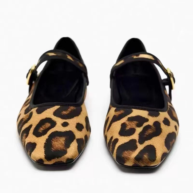 ISIS BALLERINA FLATS LEOPARD