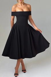 BENNET MIDI DRESS - BLACK